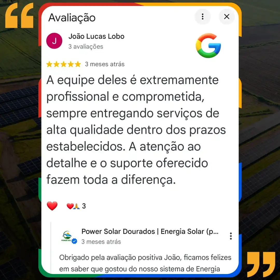 cliente feliz energia solar residencial dourados