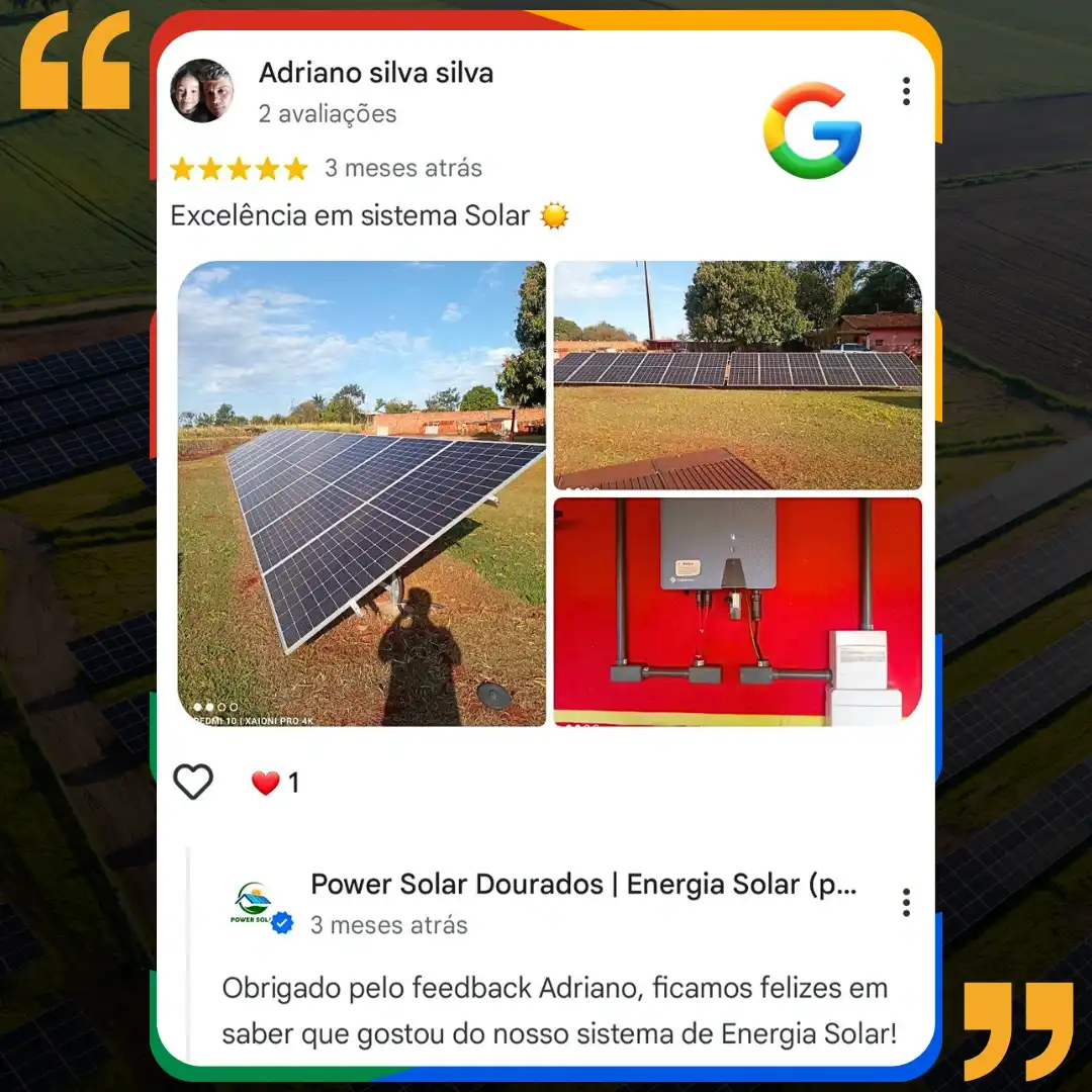 cliente feliz instalação painel solar rural dourados ms