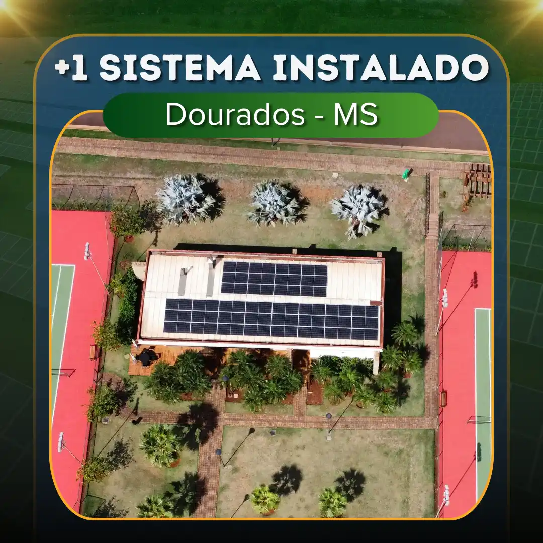 instalação energia solar dourados