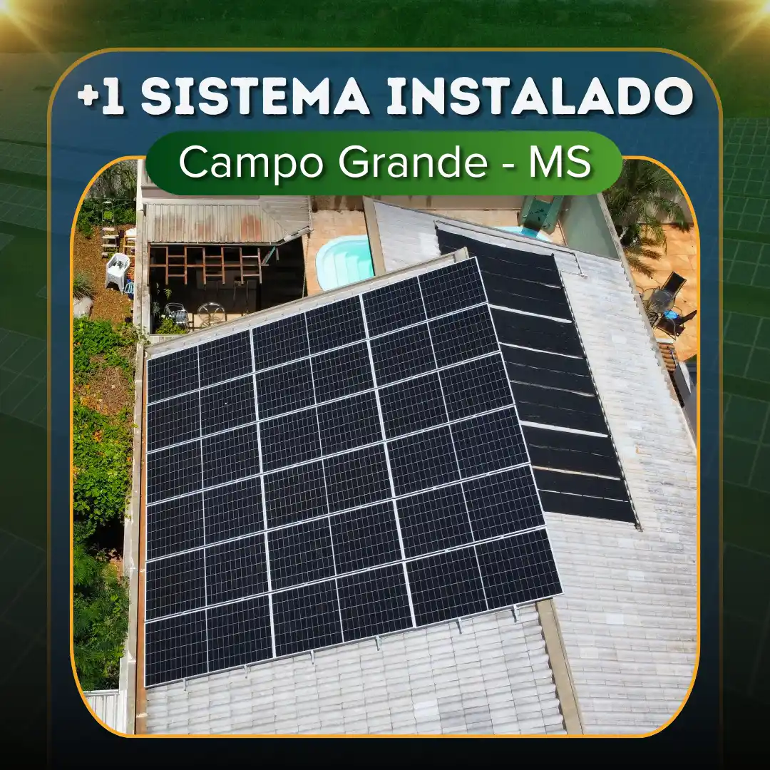 instalação energia solar residencial campo grande ms