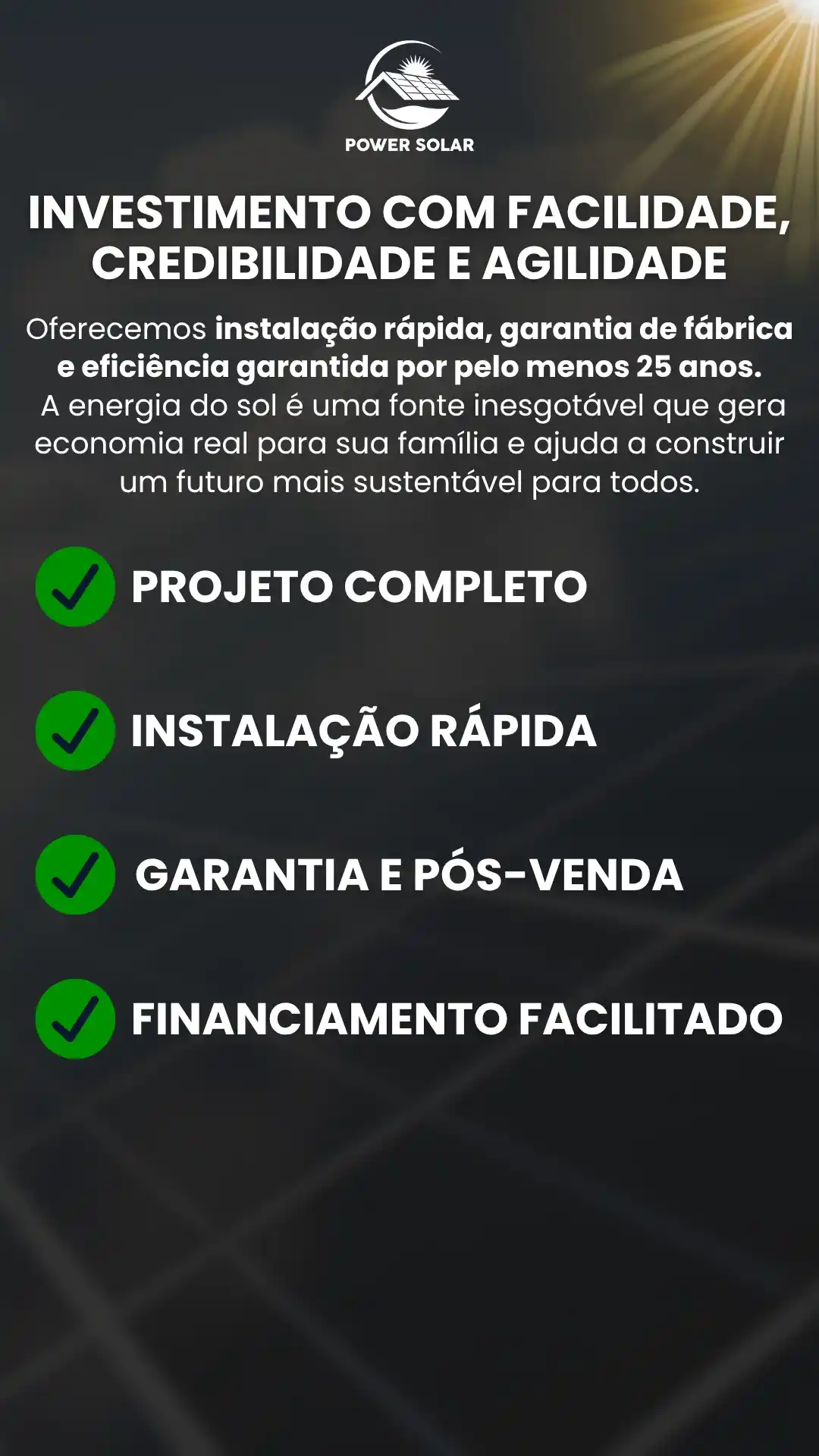 instalacao segura de painel solar dourados ms